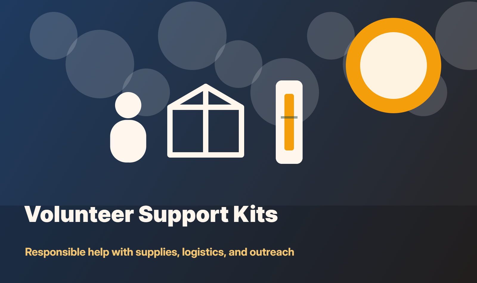 Volunteer Support Kits